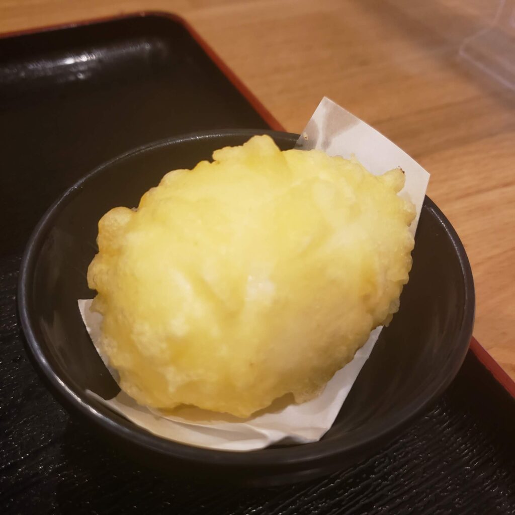 うどん屋清の半熟玉子天