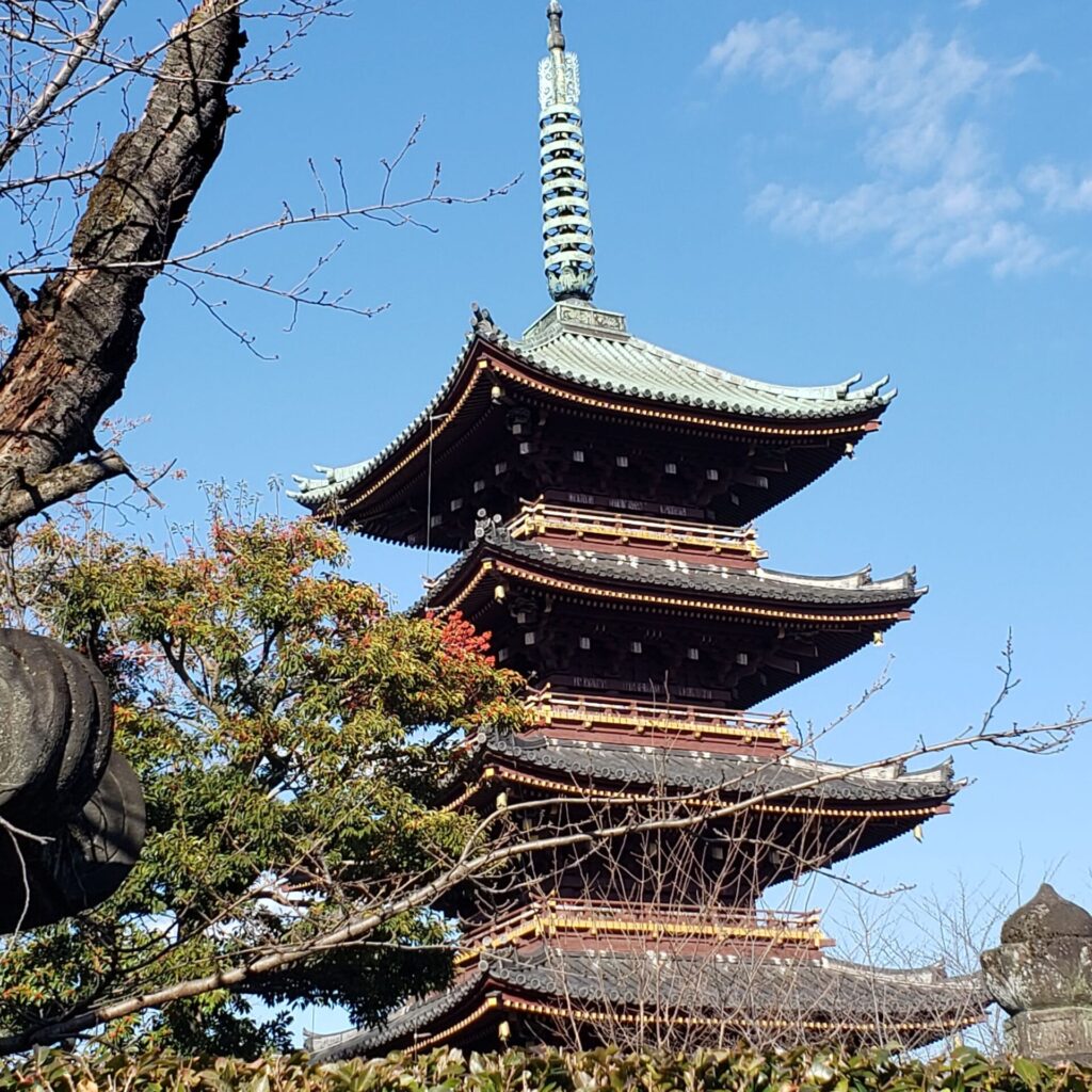 上野東照宮の五重の塔