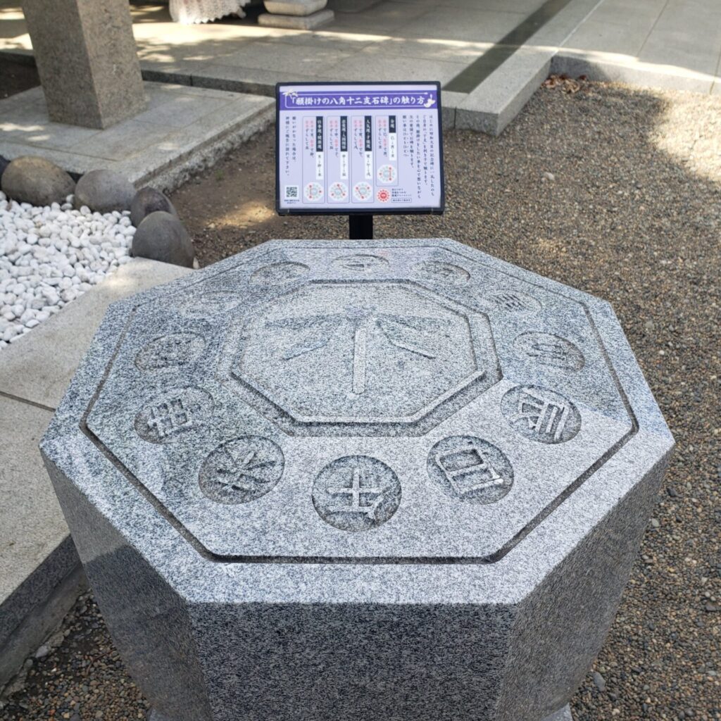 富岡八幡宮の八角十二支石碑