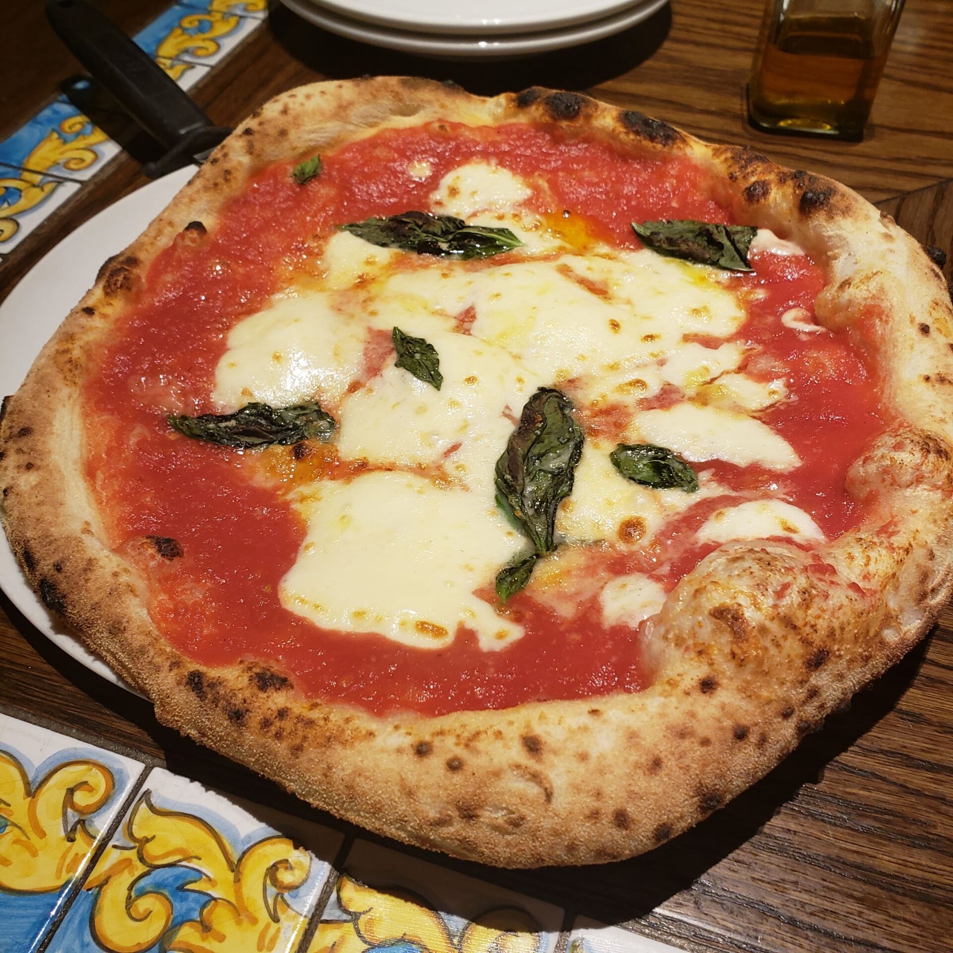 チロンボマリーナのピザ
