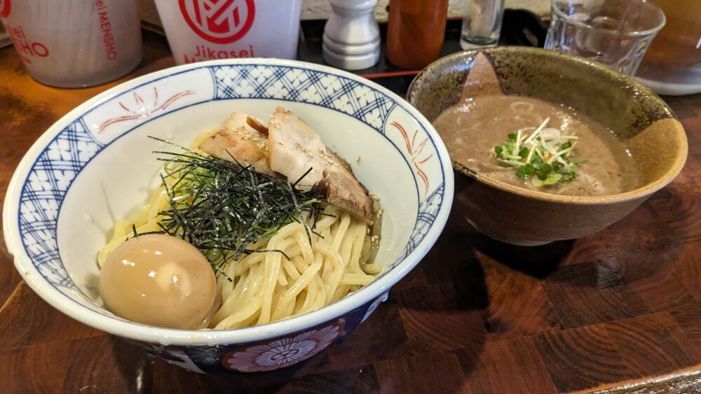 麺や庄のの味玉つけ麺