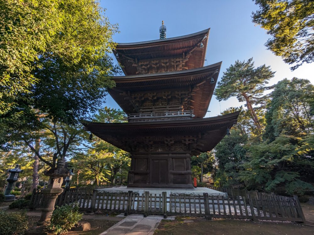 豪徳寺にある五重塔