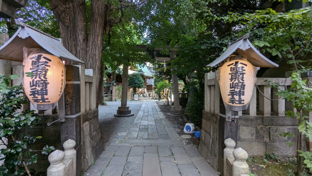 小野照崎神社の入口