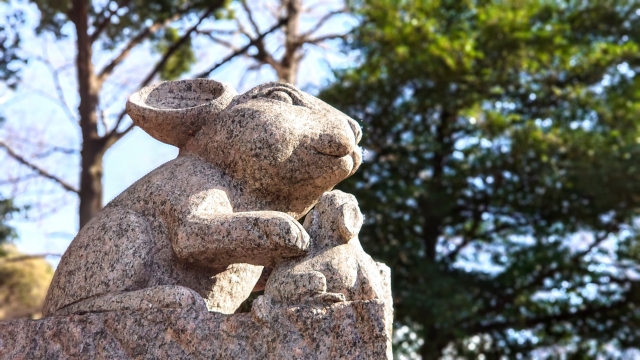 調神社のうさぎ